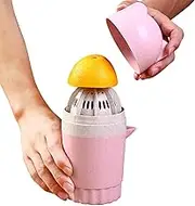 Hand Juicer Press - Fruit Juicer Hand Orange Reamer | Handheld Tool, Lime Extractor With Strainer And Container, Cartoon Style For Pressing Lemons
