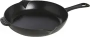 Staub Pan Frying Pan with Cast Iron Handle, 26 cm, Black
