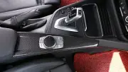 Real Carbon Fiber Multimedia Cover Trim Fit for BMW 3 4 Series F30 F34 3GT F34 (for: BMW)