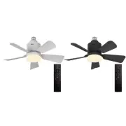 Ceiling Fan Light Light Bulb Fan Dimmable LED Light Fan 5 Blades for Dining Room