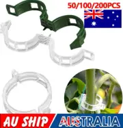 50-200x Plastic Plant Support Clips Tomato Veggie Garden Trellis Twine GreenhoAF