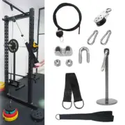 Pulley Cable Workout Home Gym System Loading Pin Lifting Triceps Rope Machine
