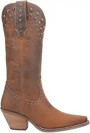 [Dingo] Women's Talkin' Rodeo Studded Snip Toe Cowboy Boots Fashion