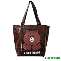 在飛比找Yahoo奇摩購物中心優惠-LINE FRIENDS 熊大輕質造型萬用袋(LI_5494