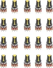 20 Piece 100K Ohm 3 Terminals Linear Taper Rotary Audio B Type Potentiometer Pot