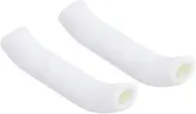 OSOLADY 1Pair Silicone Hand Brake Cover Grips White Ergonomic Bike Handlebar Grips for Mountain Road Bikes Shock Absorbing Minimize Fatigue and Protect Hands