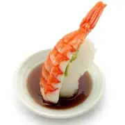 Sushi Food Sample Ebi The Moment You Dip in Soy Sauce Elaborate From Japan