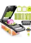 New 15 Piece Vegetable Multi Chopper Slicer Cheese Grater Mandoline Slicer