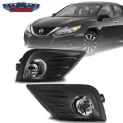 Fog Light For 2016-2018 Nissan Altima 4Door Sedan Front Bumper Lamps w/Bulbs (for: Nissan)