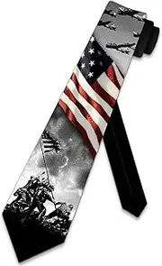 Flag Ties Mens World War II Patriotic Necktie by Three Rooker