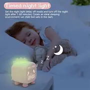 Kids Alarm Clock Digital Alarm Clock for Kids Bedroom Cute Dinosaur Alarm Clock Children's Sleep Trainer Wake Up Light Night Light with USB Alarm Clock for Bo