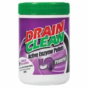 Pascoes Activated Enzyme Drain Cleaner & Odour Eliminator 450g Tub Aust Made