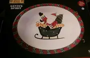 Debbie Mumm Santa's Spirit Large Oval Platter Sakura NIB