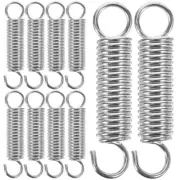 10 Pcs Tension Spring Mechanical Extension Springs Extended Compressed