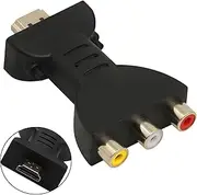 Hdmi To Av Converter, 1080 High Definition HDMI to RCA Converter, Component Converter for Tablet PC Projector TV Moritor Camera DVD