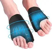 Foot Ice Pack Wrap Gout Big Toe Cold Pack for Bunion Pain Relief,Flexible Cold Therapy Compress for Arthritic Toes & Fingers,Reusable Gel Ice Pack for Swelling,Sprained,Bruises,Post-Surgery Recovery