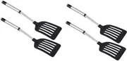 Ciieeo 2sets 2 Pcs Stainless Steel Spatula Kitchen Cooking Tools for Home Chefs Non Stick Easy to Clean for Frying Grilling for All Cookware 2pcs*2