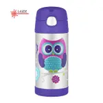 Thermos FUNtainer Baby thermos with straw - owl 355 ml