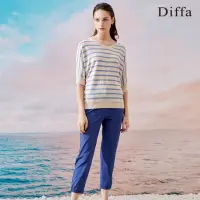 在飛比找momo購物網優惠-【Diffa】速乾抗UV長褲-女