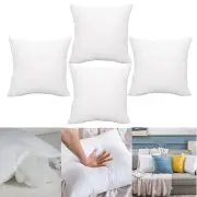 4x Memory Resistant Cushion Pillow Inserts Polyester Filling 45x45cm