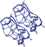 ibasenice 1 Pair High Elastic Cargo Net for Motorcycle and Bikes Easy to Install Luggage Rack Mesh Portable and Durable for Secure Storage and Transport of Cargo