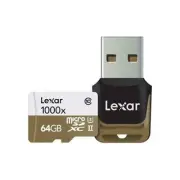 Lexar 64GB Micro SDXC GB 1000x 150MB/S With Adapter USB 3.0