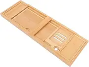 Multi-Function Bath Tub Organizer Waterproof Bath Table Tray Phone Holder for Women's Bathroom Storage