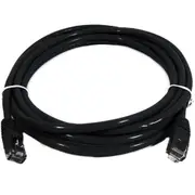 8Ware PL6A-20BLK Cat6A UTP Snagless Ethernet Cable - 20m - Black [PL6A-20BLK]