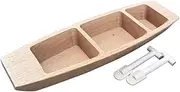 Wooden Boat Wood Decoration Decorative Handcrafts Bookcase Decor Boat Model Marine Crafts for Bookshelf Tabletop DIY Projects, Style B
