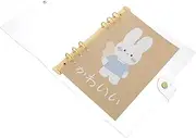 CAXUSD Transparent PVC Loose Leaf Notebook Cover Notepad Case Scrapbook Protector Lightweight Easy to Clean for Study Office Use