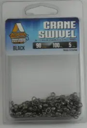 Addya ASWBNCRS5 Super Strong Crane Swivel Size 5 Black 90 lb. Test 100CT