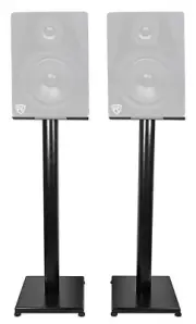 Rockville 29" Black Steel Studio Monitor Speaker Stands For Rockville DPM8B