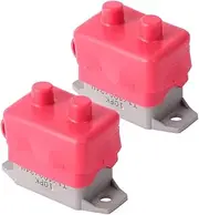 SWOOMEY 2pcs Automatic Reset for Open Circuit Breaker Automotive Auto Automatic Reset Fuse Bolt Car Fuse Front Master Cylinder Red Plastic