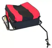 Bicycle Cargo Trailer in red and black cover