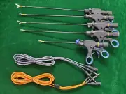 5pc Laparoscopic Bipolar Forceps/Bipolar Sealer Cutter With Cable Instruments