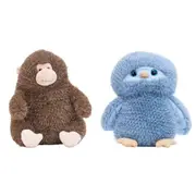2pc Annabel Trends Plush Chubby Bubby Kids Animal Toy Monkey & Owl 0y+