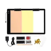 KOBAIBAN Rechargeable Large A2 Tracing Light Pad, 3 Colors Light Mode Diamond...