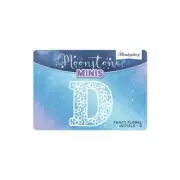 Hunkydory Fancy Floral Initials Letter D Moonstone Mini Die 1pc