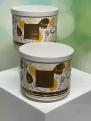 x2 Bath & Body Works Lemon Lavender Shortbread 3-Wick Candles