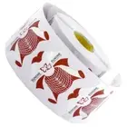 SunOne Nail Building Forms UV/LED Builder Gel Polish Acrylic Tips Sticker Red