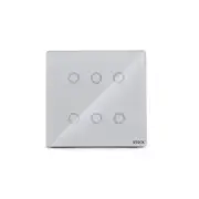 Steck SMCI6BS2 Smarteck White Smart Switch 6 Buttons 4"x4" **NEW IN BOX**