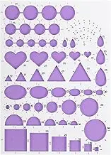 uxcell Paper Quilling Template Board, 8.3 x 5.9 Inch Quilling Board Mould Crimper Tool for Papers Strips DIY Art Crafts, White