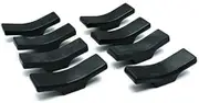 BAEKZ 8pcs Ceramic Tableware Chopstick Holder, Knife Holder, Spoon and Fork Holder (black)