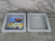 Baker's Secret Precision ware Square Cake Brownie Pan Non-Stick 8 x 8 x 2" Set 2