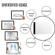 A5 LED Art Stencil Board Light Box USB Tracing Drawing Table Adjustable Pad-x CR
