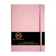 A5 Index Notebook Hardback Leatherette Cover 8Mm Ruled Margin A-Z Tabs 264 Pages