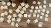 Valerie Parr Hill (QVC) SNOW 47 Holiday Snow Flake Ornaments Small & Big Sizes