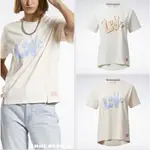 REEBOK CLASSICS SHORT SLEEVE TEE 女款 LOVE 短袖T 休閒T 側開衩 白色 粉色