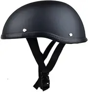 Open Portable Motorcycle Helmets Jet Helmet Bowl ECE Approved Retro Motorcycle Open Face Helmet Women Men Scooter Motorcycle Helmet, Adult Cruiser Chopper Half Helmet 55-62cm B