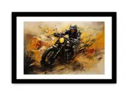 Motorcycle Modern Art Framed Art Framed print Art Poster